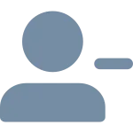 User Minus SVG Icon